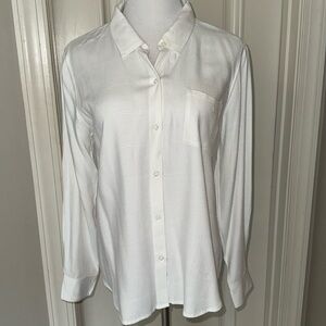 Rail’s white window pane flannel shirt size L